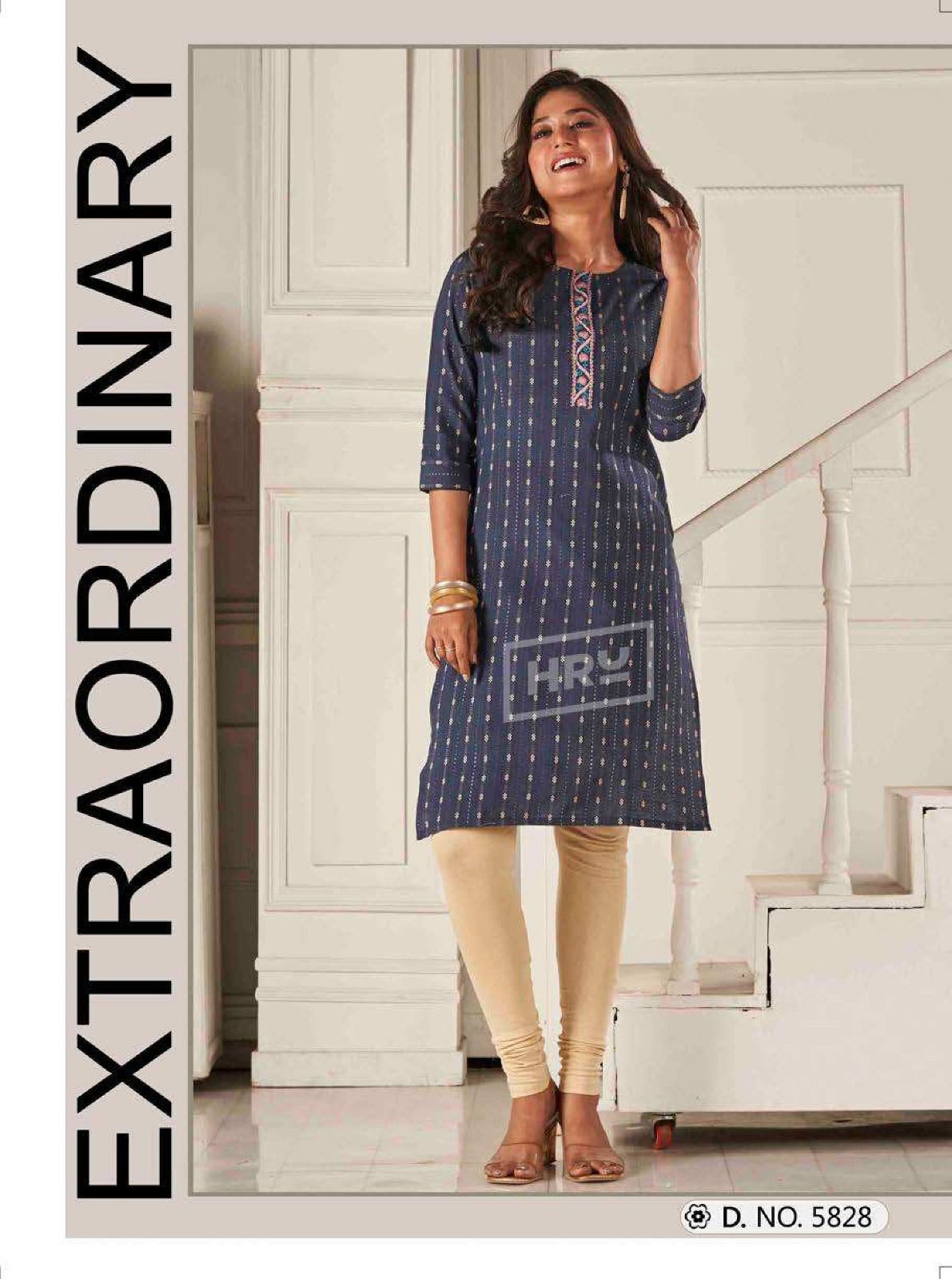 Angel Super Vol 2 By Hru Cotton Straight Cut Kurti WHolesale Price In Surat
